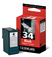 Lexmark High Yield Black Print Cartridge No. 34